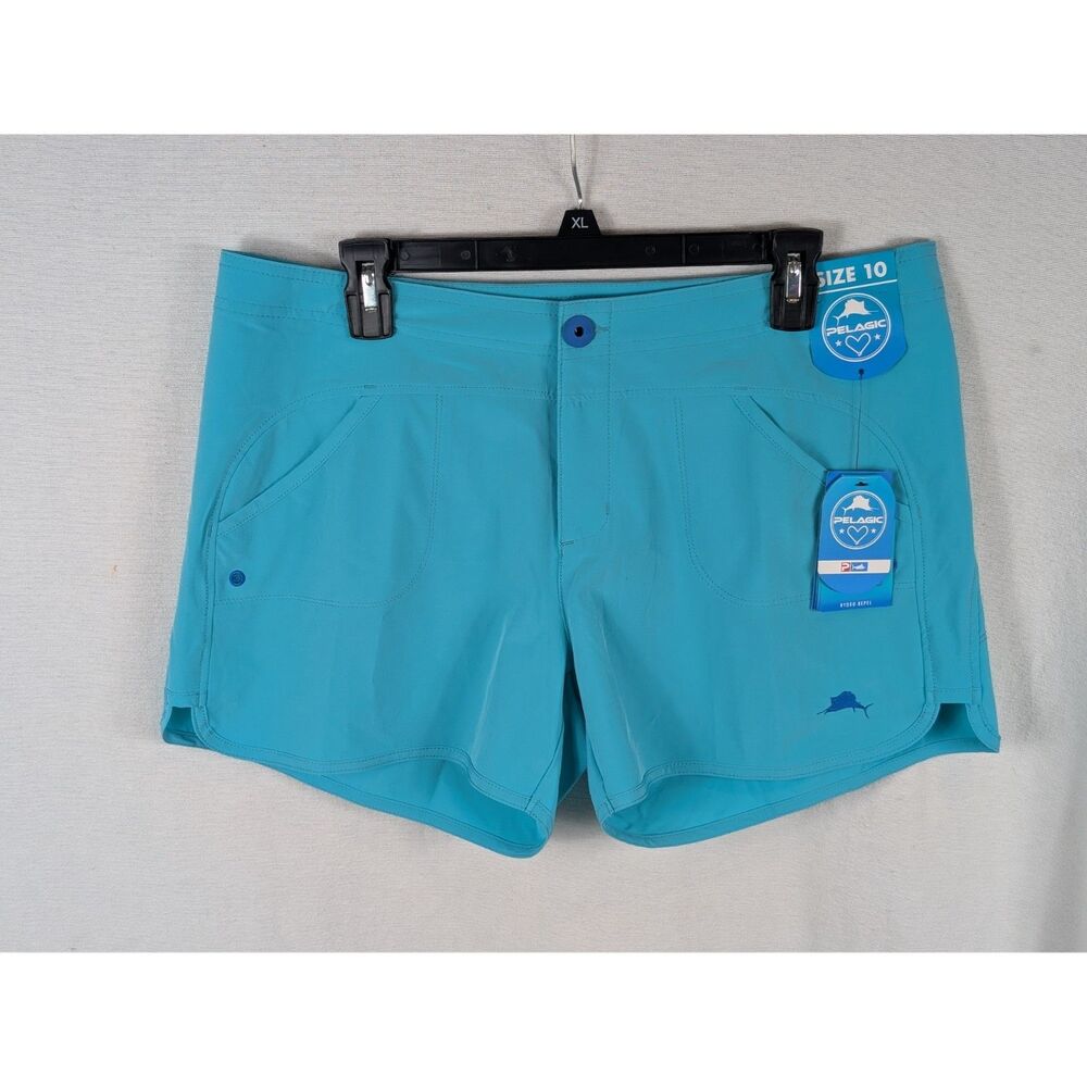 Pelagic Moana Hybrid Shorts Blue Women's Size 10 NWT